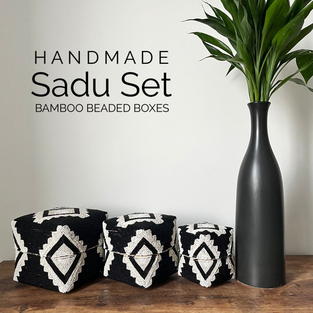 Square Box - Rattan Bamboo